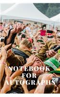 Notebook For Autographs