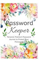Password Keeper: Personal Premium Password Journal to Protect Your Passwords