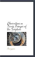 Observations on Divers Passages of the Scripture