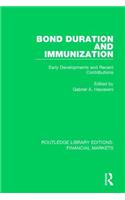 Bond Duration and Immunization