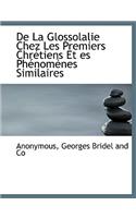 de La Glossolalie Chez Les Premiers Chr Tiens Et Es PH Nom Nes Similaires