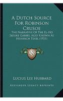 A Dutch Source For Robinson Crusoe
