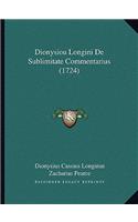 Dionysiou Longini De Sublimitate Commentarius (1724)