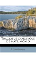 Tractatus Canonicus de Matrimonio Volume 1