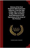 History of the First Regiment (Massachusetts Infantry), from the 25th of May, 1861, to the 25th of May, 1864; Including Brief References to the Operations of the Army of the Potomac