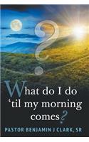 What Do I Do 'til My Morning Comes?