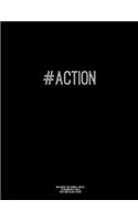 Notebook for Cornell Notes, 120 Numbered Pages, #ACTION, Black Cover: For Taking Cornell Notes, Personal Index, 8.5"x11", Hashtag Series, Genius Edition