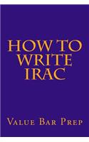 How To Write IRAC