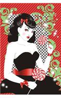 Pin-Up Girl with Lollipops Journal