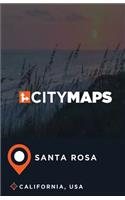 City Maps Santa Rosa California, USA