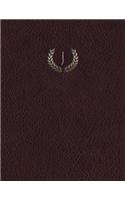 Monogram "J" Grid Sketchbook