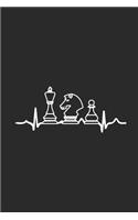 Chess Heartbeat: Dotted Bullet Notebook (6" x 9" - 120 pages) Chess Game Notebook for Daily Journal, Diary, and Gift