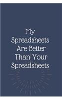 My Spreadsheets Are Better Than Your Spreadsheets