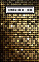 Gold Wide Ruled Composition Notebook
