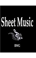 Sheet Music: 200 Pages 8.5" X 11"