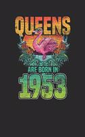 Queens Are Born In 1953: Graph Ruled Notebook / Journal (6" X 9" - 5 X 5 Graph Ruled) - Birthday Gift and Anniversary Gift for Women