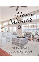 Home Interior Grey Scale Coloring Book