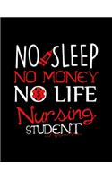 No Sleep No Money No Life Nursing Student