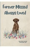 Pet Grief Journal Chocolate Lab: Guided Prompt Keepsake Workbook