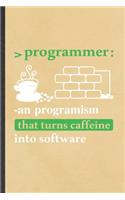 Programmer an Progranism That Turns Caffeine into Software
