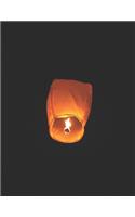 Stylish Lantern Black Paper Notebook