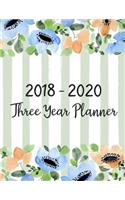 2018 - 2020 Three Year Planner: Three Years - Daily Weekly Monthly Calendar Planner - 36 Months January 2018 to December 2020 For Academic Agenda Schedule Organizer Logbook and Jou(1 2018 - 2020 Three Year Monthly Calendar Academic Planner)