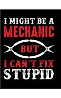 I might be a mechanic but I can't fix stupid