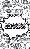 Mercedes: Personalized Doodle Blood Sugar Diet Diary Journal Log Features 120 Pages of Lined Paper Featuring 120 Pages 6x9