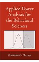 Applied Power Analysis for the Behavioral Sciences