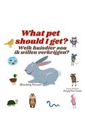 What pet should I get? Welk huisdier zou ik willen verkrijgen?