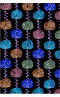 Journal Notebook Abstract Sketchy Trees Pattern 5