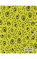 Notebook: Artist On Yellow Cover Notebook Journal Diary, 110 Dashed lines pages, 8.5" x 11", Date on top(2 Artist Cover Notebook)