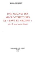 Une Analyse Des Macro-Structures de Paul Et Virginie