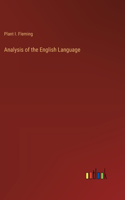 Analysis of the English Language
