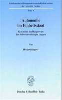 Autonomie Im Einheitsstaat