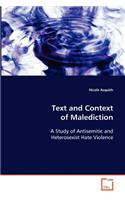 Text and Context of Malediction