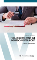 Fehlerkorrektur Im Deutschunterricht