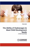 Ability of Orphanages to Meet Child Development Needs