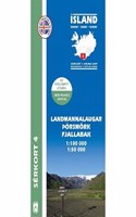 Island Serkort 04 Landmannalaugar - Porsmork 1 : 100 000