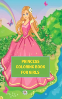 Princess Coloring Book For Girls: Over 60 Images To Color For Kids and Adults Designed For Stress Relieving And Relaxation.