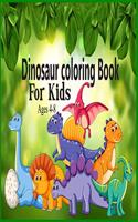 Dinosaur Coloring Book for kids Ages 4-8