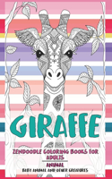 Zendoodle Coloring Books for Adults Baby Animal and other Creatures - Animal - Giraffe