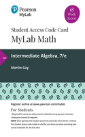 Mylab Math with Pearson Etext -- 18 Week Standalone Access Card -- For Intermediate Algebra