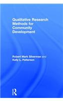 Qualitative Research Methods for Community Development