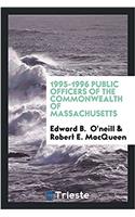 1995-1996 Public Officers of the Commonwealth of Massachusetts