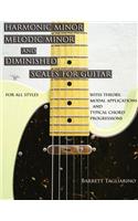 Harmonic Minor, Melodic Minor, and Diminished Scales for Guitar