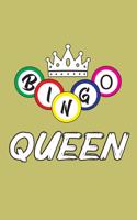 Bingo Queen: With a matte, full-color soft cover, this lined journal is the ideal size 6x9 inch, 54 pages cream colored pages . It makes an excellent gift as wel