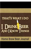 Home Brew Beer Journal
