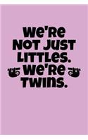 We're Not Just Littles. We're Twins.