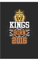 Kings Are Born In 2016: Dotted Bullet Journal (6 X 9 -120 Pages) for Birthday Gift Idea for Women and Men